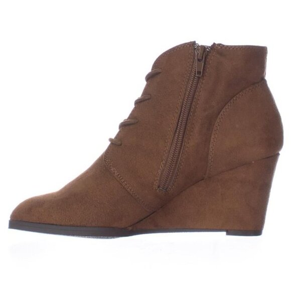 American Rag Baylie Brown Wedge Boots Shoes 9 Medium - Picture 3 of 12